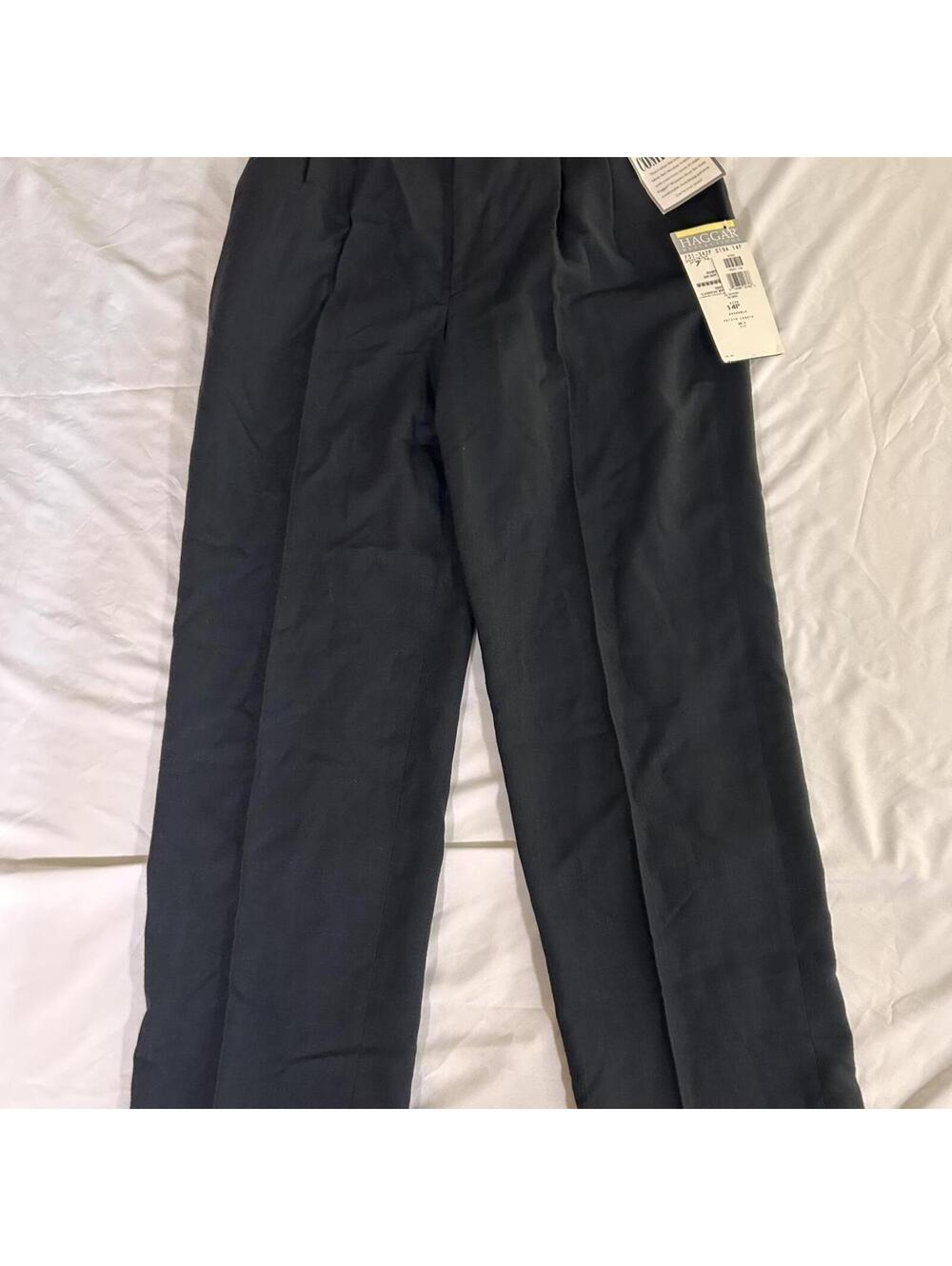 Haggar Reflections Women’s size 14P black dress pants NEW WITH TAGS